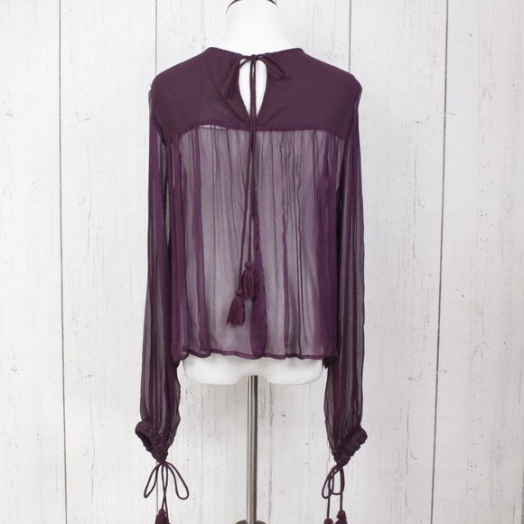 Free People Sheer Tassel Top - Picture 8 of 15